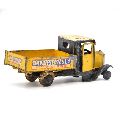 Lot 244 - Britains Toys four wheeled lorry 'Davis Estates Ltd', yellow body.