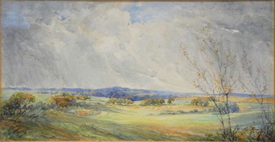 Lot 334 - W T Brewers(?), Clouds over an English valley