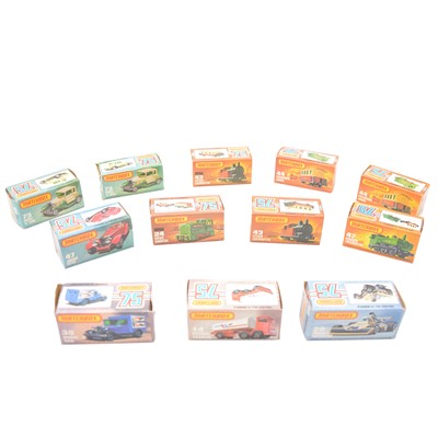 Lot 202 - Matchbox Toys die-cast models, twelve including 14 Petrol tanker