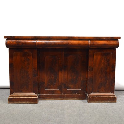 Lot 284 - Victorian mahogany sideboard.