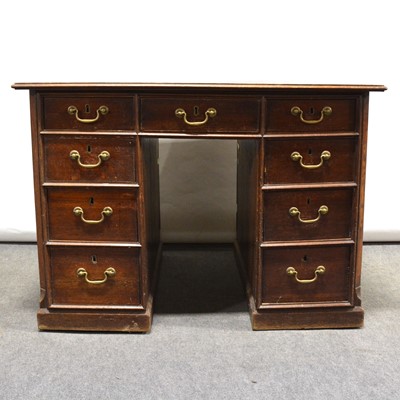 Lot 578 - Victorian oak desk