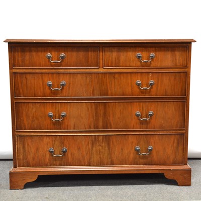 Lot 510 - George III style mahogany chest of drawers.