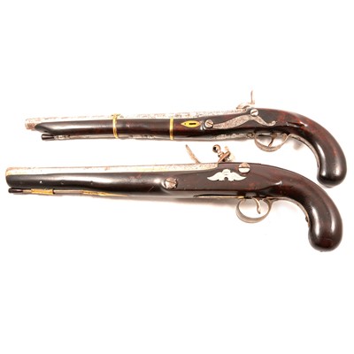 Lot 154 - Two 19th Century pistols