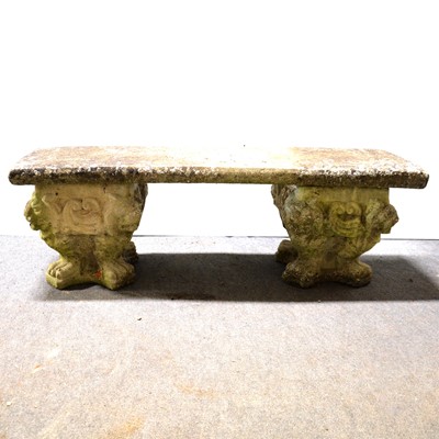 Lot 418 - Concrete garden bench