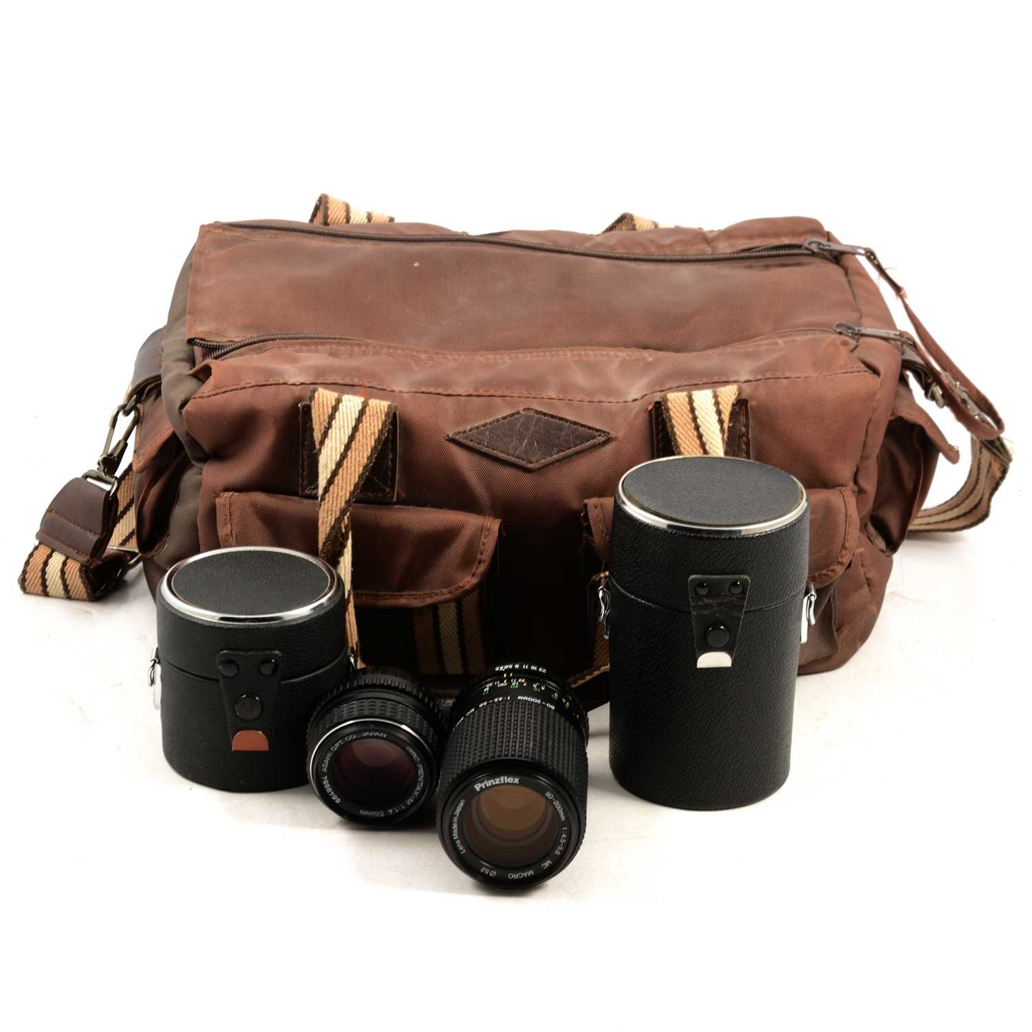 Lot 120 - Pentax ME Super camera, lenses etc.