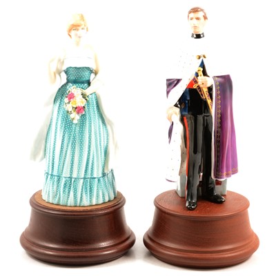 Lot 12 - Royal Doulton HRH Prince of Wales and Lady Diana Spencer.