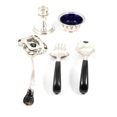 Lot 268 - English and Canadian silver and plated wares, dishes, cruets, flatware.