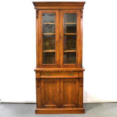 Lot 355 - Victorian walnut bookcase