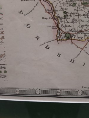 Lot 295 - Greenwood & Co. Map of The County of Northamptonshire.