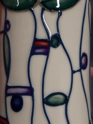 Lot 55 - Rachel Bishop for Moorcroft, a Charles Rennie Mackintosh Tribute vase.