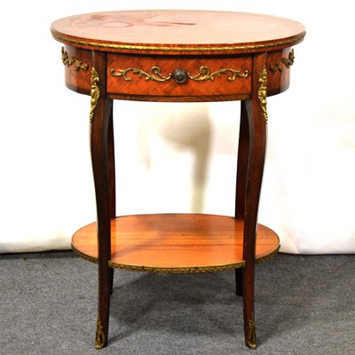 Lot 467 - French mahogany side table