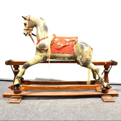 Lot 491 - Early 20th century painted rocking horse