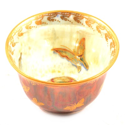 Lot 65 - Wedgwood butterfly lustre tea bowl