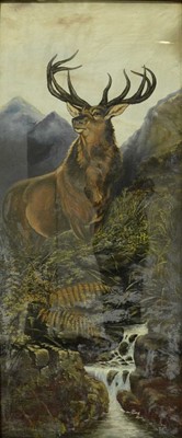 Lot 406 - B Wathew, After Sir Edwin Landseer, Monarch of The Glen, and Dawn on Forest, a pair