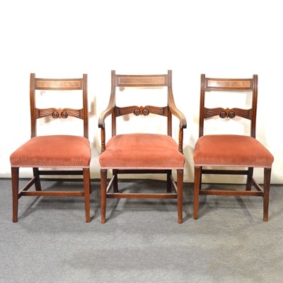 Lot 357 - Set of seven 19th Century dining chairs