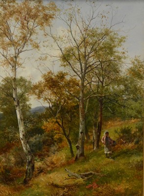 Lot 298 - David Bates, Autumn in the Wood, Benarth near Conway