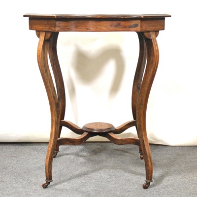 Lot 460 - Victorian inlaid rosewood window table