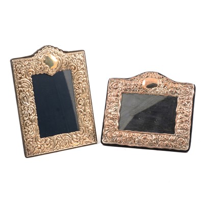 Lot 338 - Silver mounted photograph frame, John Bull Ltd, London 1994, and another.