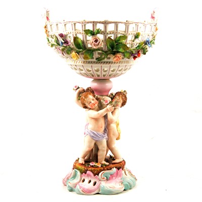 Lot 50 - Dresden porcelain table centrepiece