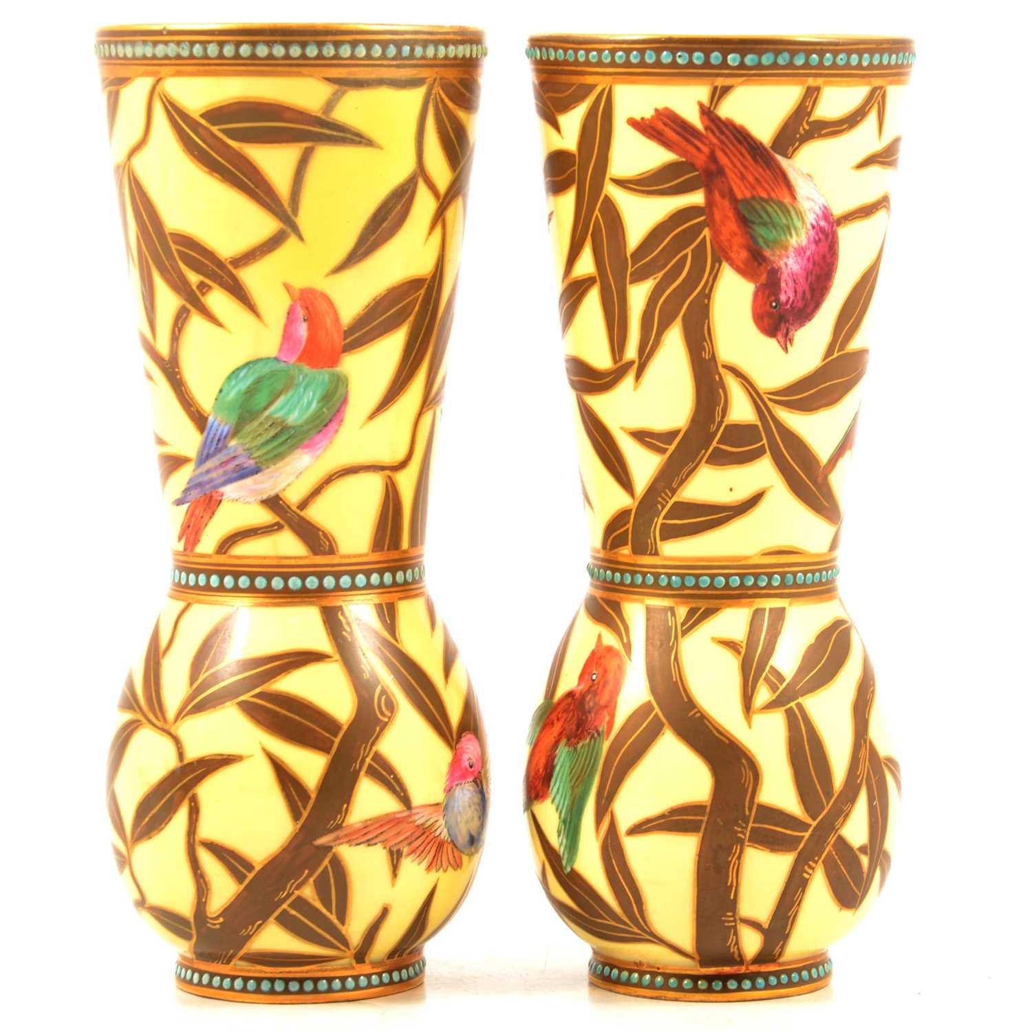 Lot 51 - Pair of Coalport china vases