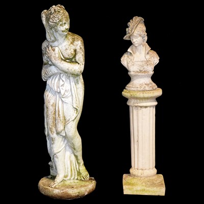 Lot 519 - Small group of garden ornaments