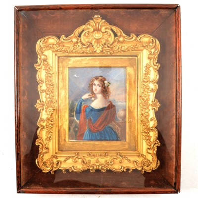 Lot 363 - Victorian School, Portrait of a young lady