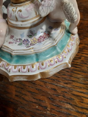 Lot 61 - Pair of Meissen style porcelain tazza