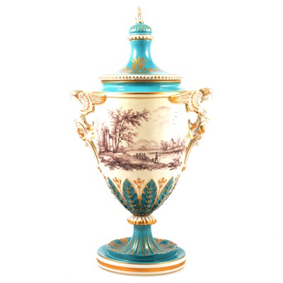 Lot 75 - Dresden porcelain vase