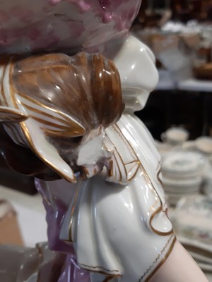 Lot 84 - Pair of French porcelain table ornaments, Gillet et Brianchon, Paris