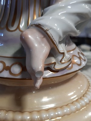 Lot 84 - Pair of French porcelain table ornaments, Gillet et Brianchon, Paris