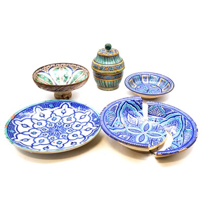 Lot 30 - Small collection of Turkish and North African ceramics