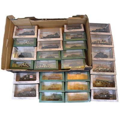 Lot 91 - Twenty-seven Atlas die-cast military vehicles, boxed