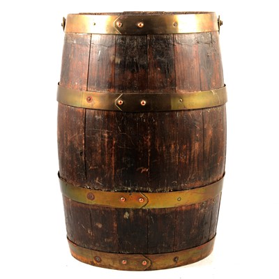 Lot 218 - Coopered oak barrel