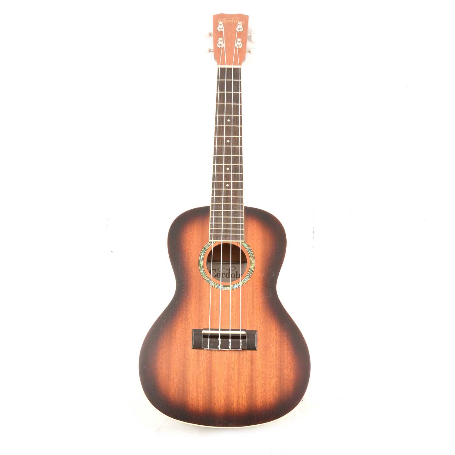 Lot 260 - Cordoba 15cm-E SB soprano ukelele, as new,