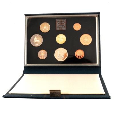 Lot 260 - One box of proof coin collections, Coinage of Great Britain & NI, and some uncirculated sets.