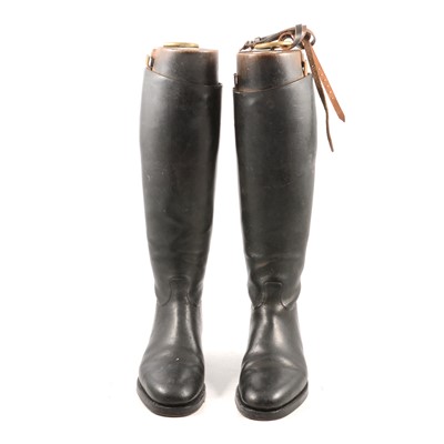 Lot 226 - Maxwell of Dover Street London - pair of leather riding boots.