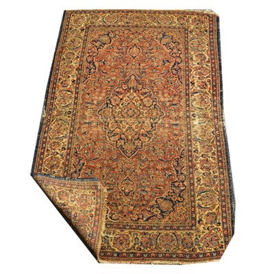 Lot 565 - Antique Persian Kashan rug