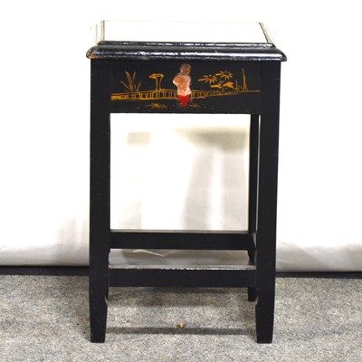 Lot 452 - Small Korean painted and inlaid stand