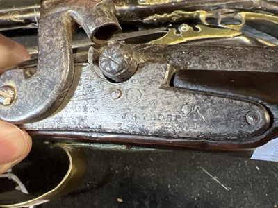 Lot 166 - Spanish flintlock pistol, 19th Century, and two other pistols