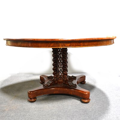 Lot 516 - Victorian oak dining table