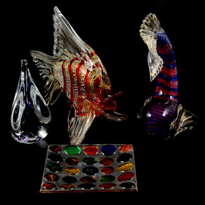 Lot 54 - Four pieces of decorative studio glass