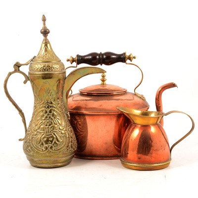 Lot 240 - One box of copper and brasswares