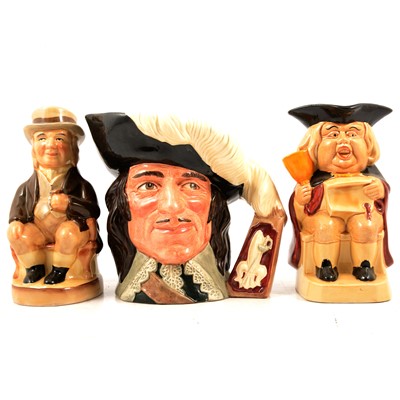 Lot 104 - One box of Royal Doulton and other toby jugs.