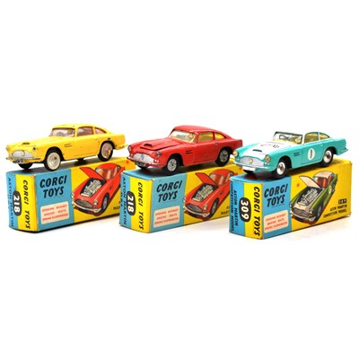 Lot 40 - Three Corgi Toys models, 218 (x2), 309, boxed