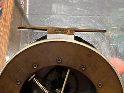 Lot 233 - An unusual "Allcock Aerial" 4-inch Salmon spinning reel, Rollerback model