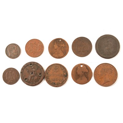 Lot 256 - Small collection of mostly copper coins