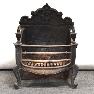 Lot 19 - Adam style cast iron fire basket