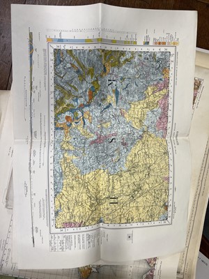 Lot 379 - A collection of Geological and Ordnance Survey Maps.