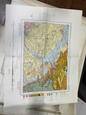Lot 379 - A collection of Geological and Ordnance Survey Maps.