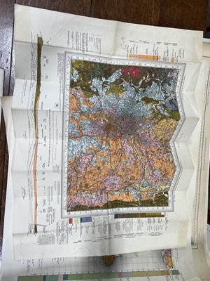 Lot 379 - A collection of Geological and Ordnance Survey Maps.
